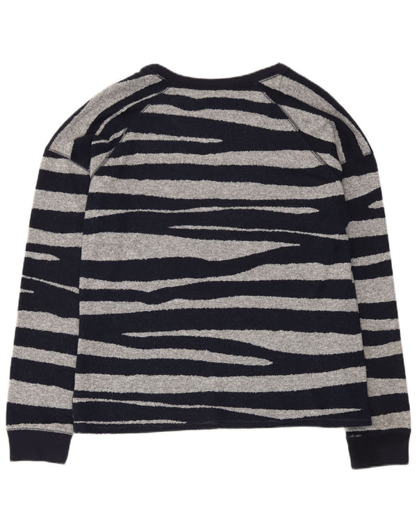 Marks & Spencer Top para mujer de manga larga UK 42 Mediano Azul marino a rayas