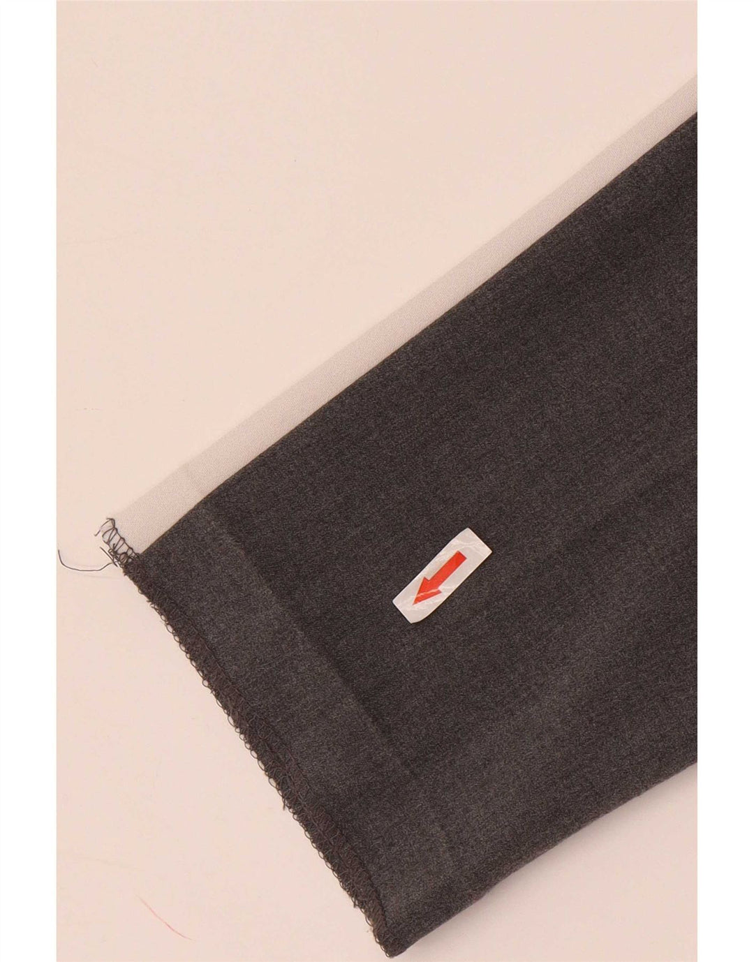 Zara Mujer Pantalón Chino Slim Small W26 L28 Poliéster Color Block Gris