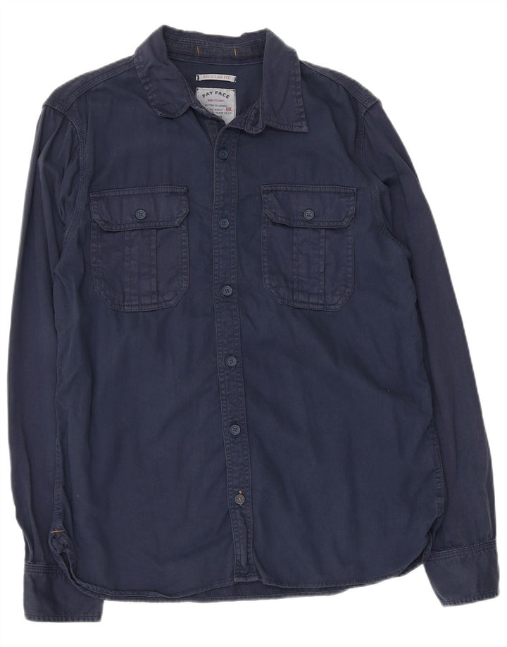 Camisa de corte estándar para hombre de Fat Face de algodón en azul marino medio