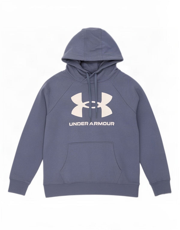 Under Armour Jersey con capucha gráfica para hombre, talla grande, algodón azul