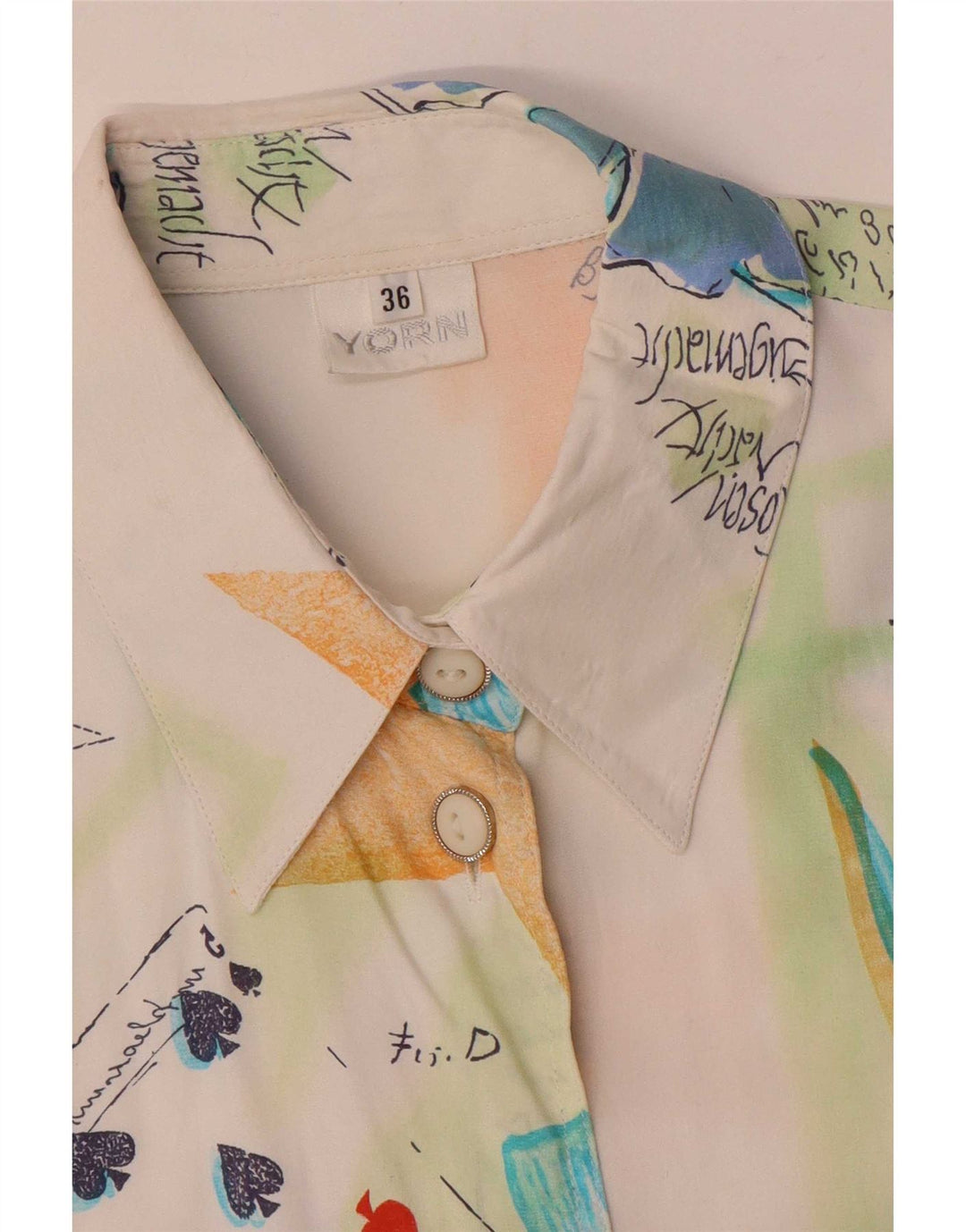 Yorn Camisa extragrande con estampado abstracto para mujer EU 36 Small Multicolor