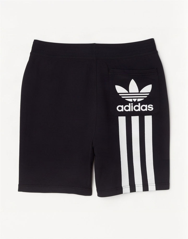 Adidas Pantalones cortos deportivos gráficos para hombre Algodón negro mediano