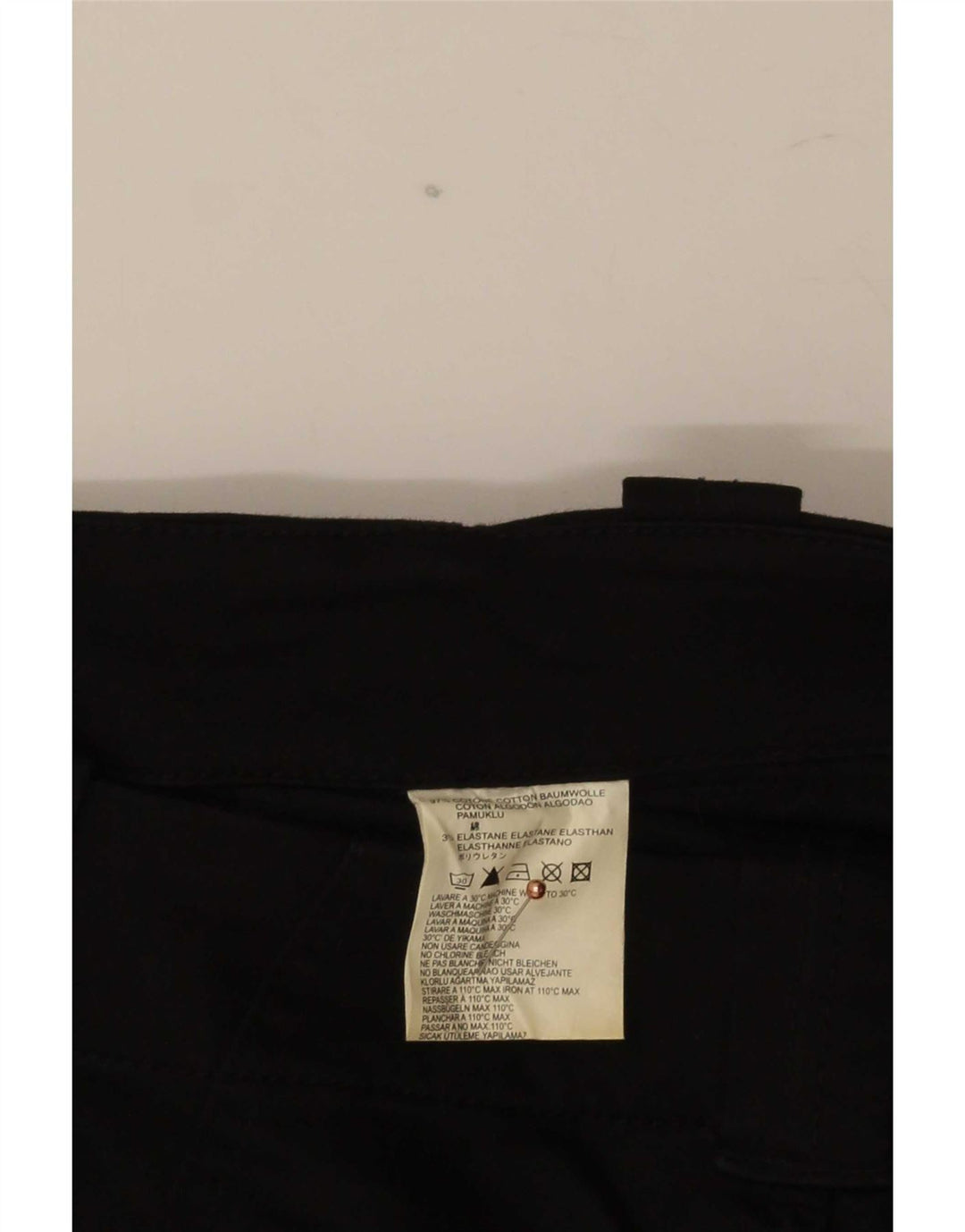 Pantalones Diesel Mujer Slim Cargo W30 L35 Algodón Negro