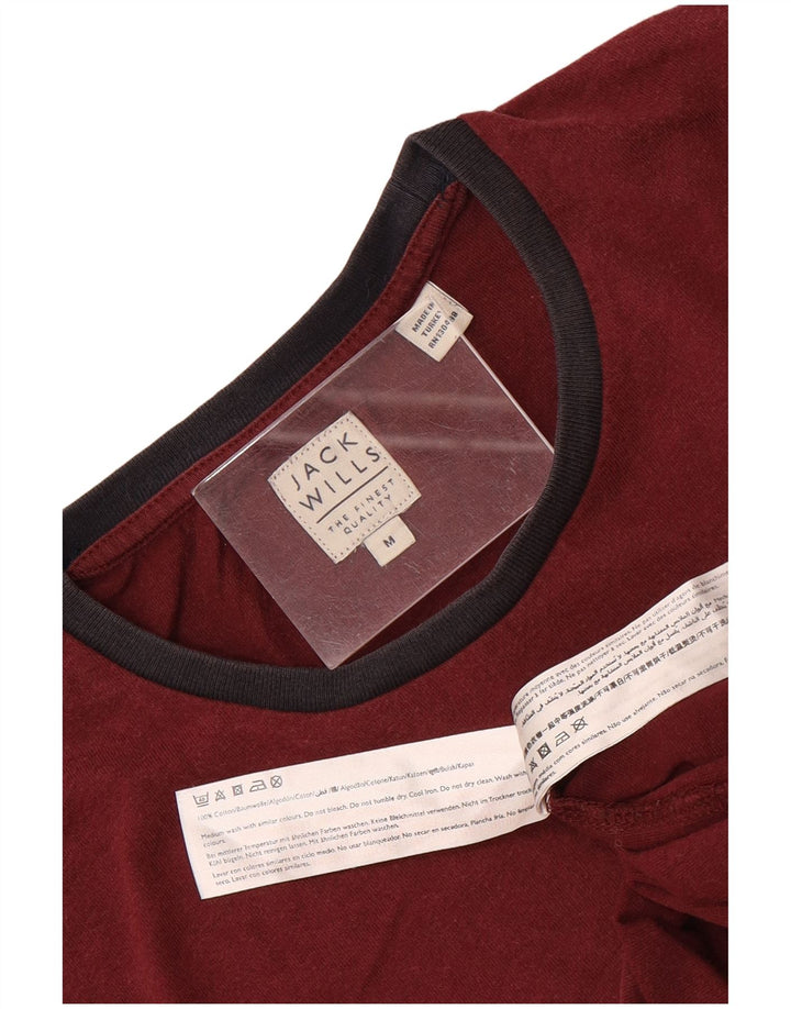 Camiseta Jack Wills Hombre Top Medium Granate Algodón