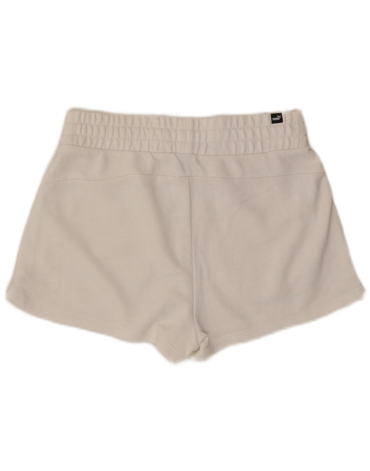 Puma Pantalones cortos deportivos gráficos para mujer UK 10 Small White