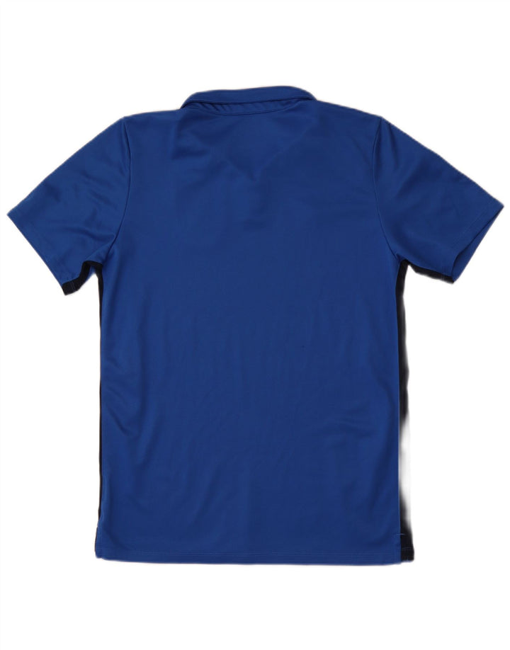 Nike Calcio Graphic Polo para hombre, poliéster color block azul grande