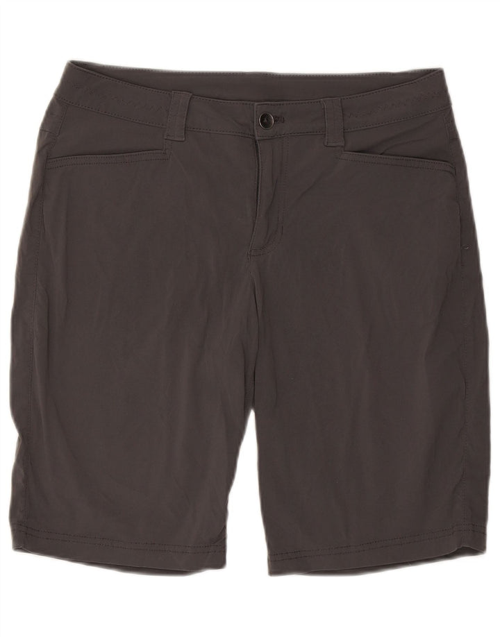 Eddie Bauer Pantalones cortos de senderismo para mujer US 10 Large W32 Nylon gris