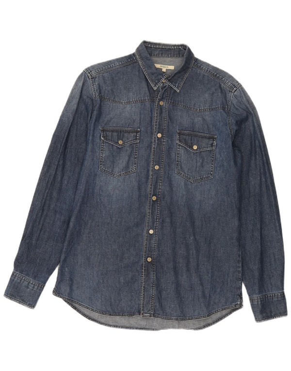 SIVIGLIA Camisa Vaquera Hombre Small Azul Algodón