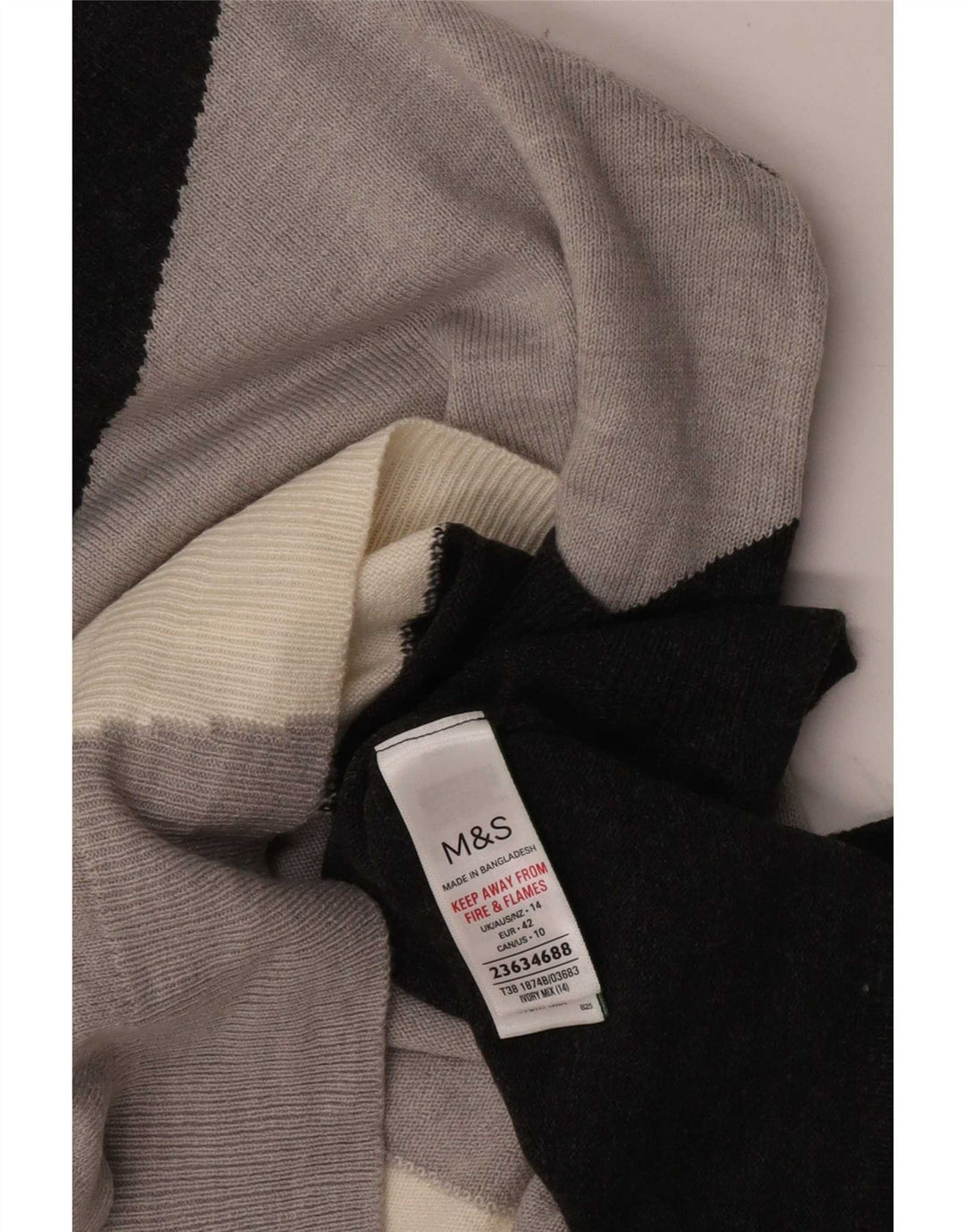Marks & Spencer Suéter de Cuello Redondo para Mujer UK 44 Grande Multicolor
