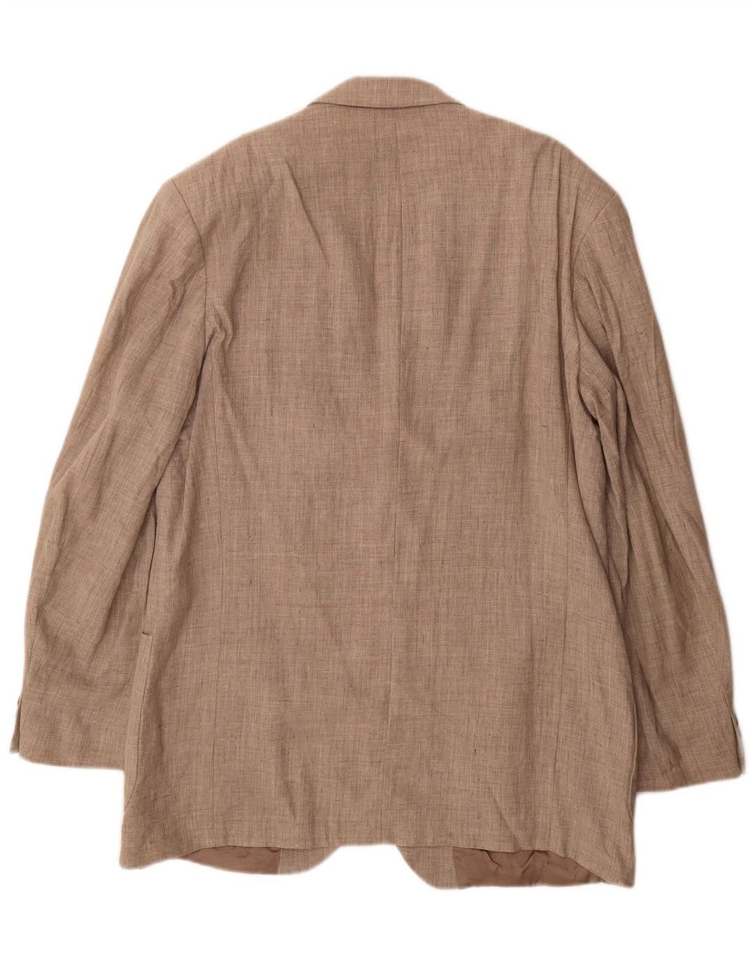 Marks & Spencer Chaqueta tipo blazer de 3 botones para hombre UK 42 Large Beige Linen