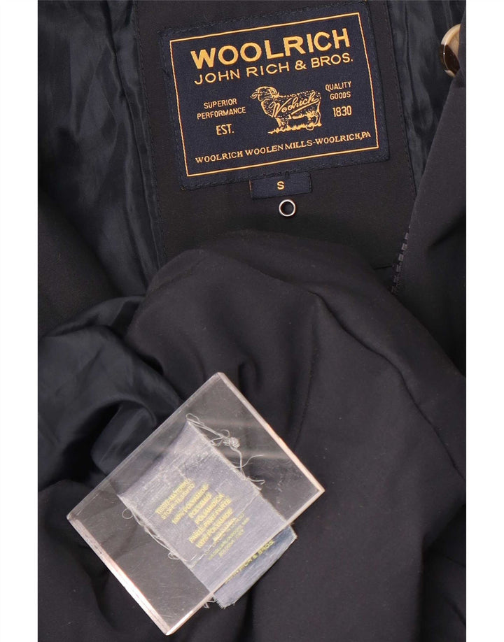 Woolrich Abrigo acolchado para mujer UK 10 Small Poliamida azul marino