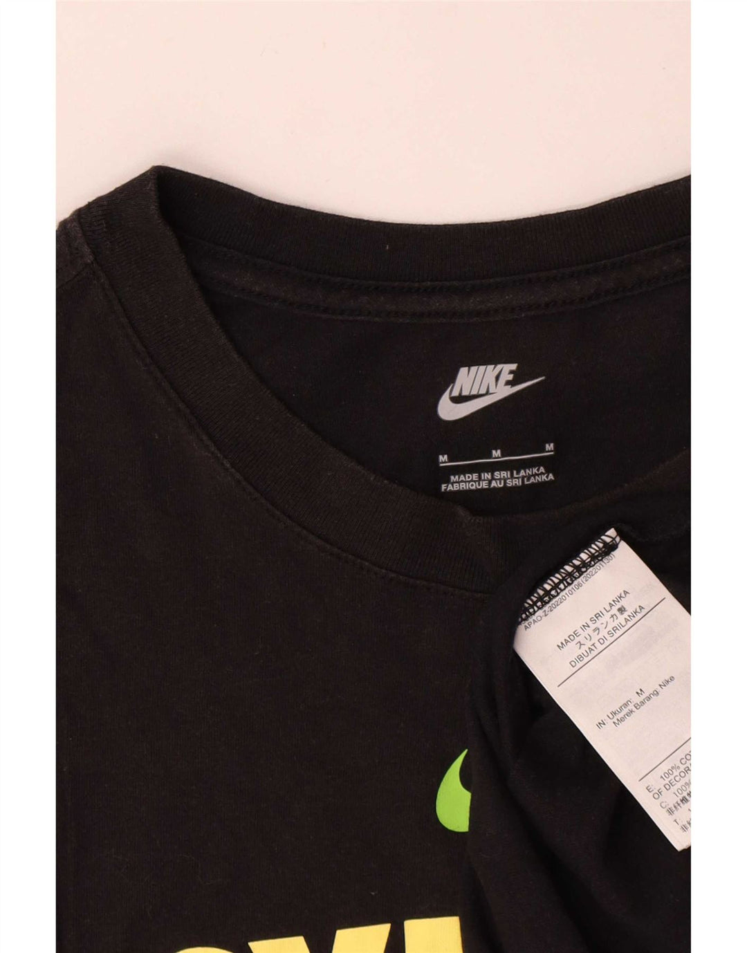 Nike Sydney Thunder Graphic Camiseta para hombre, talla mediana, algodón negro