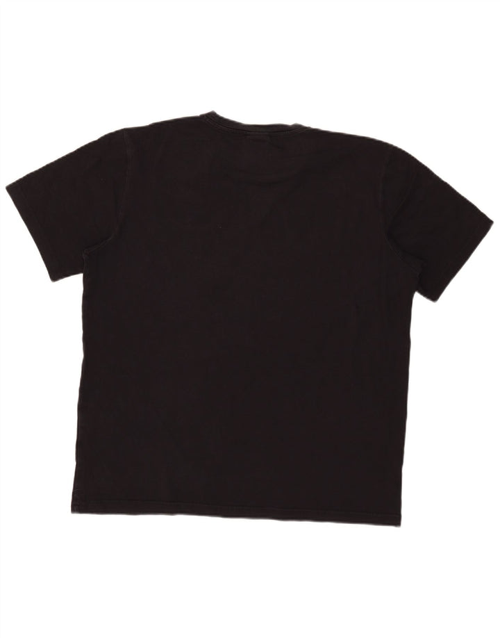 Champion Smiley Graphic Camiseta para hombre, talla grande, color negro