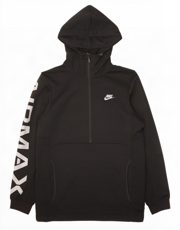 Nike Air Max - Sudadera con capucha para mujer, talla extragrande, cuello con cremallera, talla S, color negro