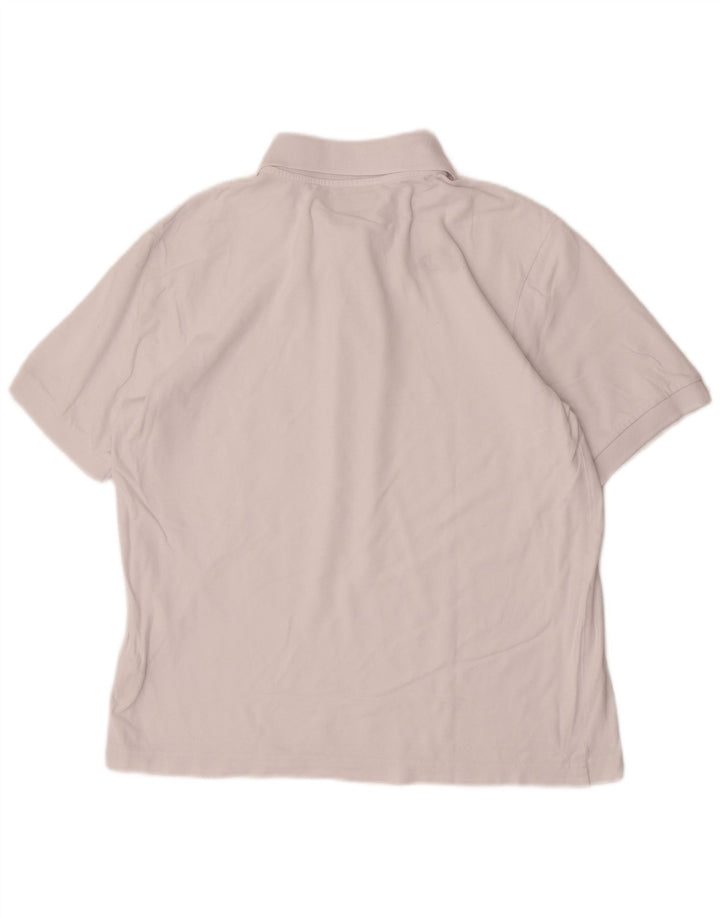 Kappa Polo Hombre Grande Blanco Algodón