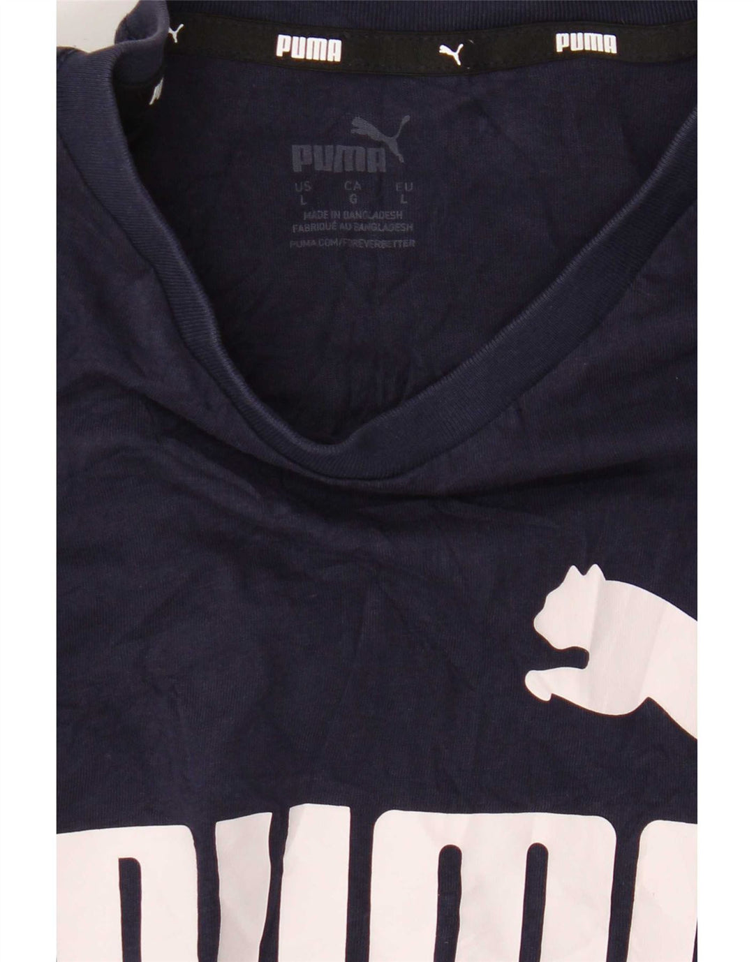 Puma - Camiseta gráfica para hombre, talla grande, azul marino