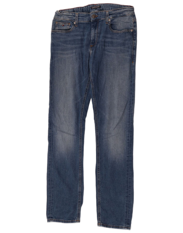 Tommy Hilfiger Vaqueros ajustados para niños 15-16 años W30 L32 Algodón azul