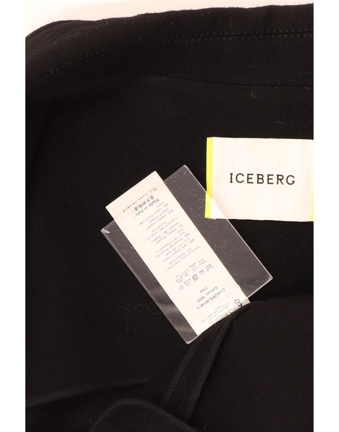 Iceberg Chaqueta tipo blazer con doble botonadura y ajuste holgado para mujer IT 40 Small Black
