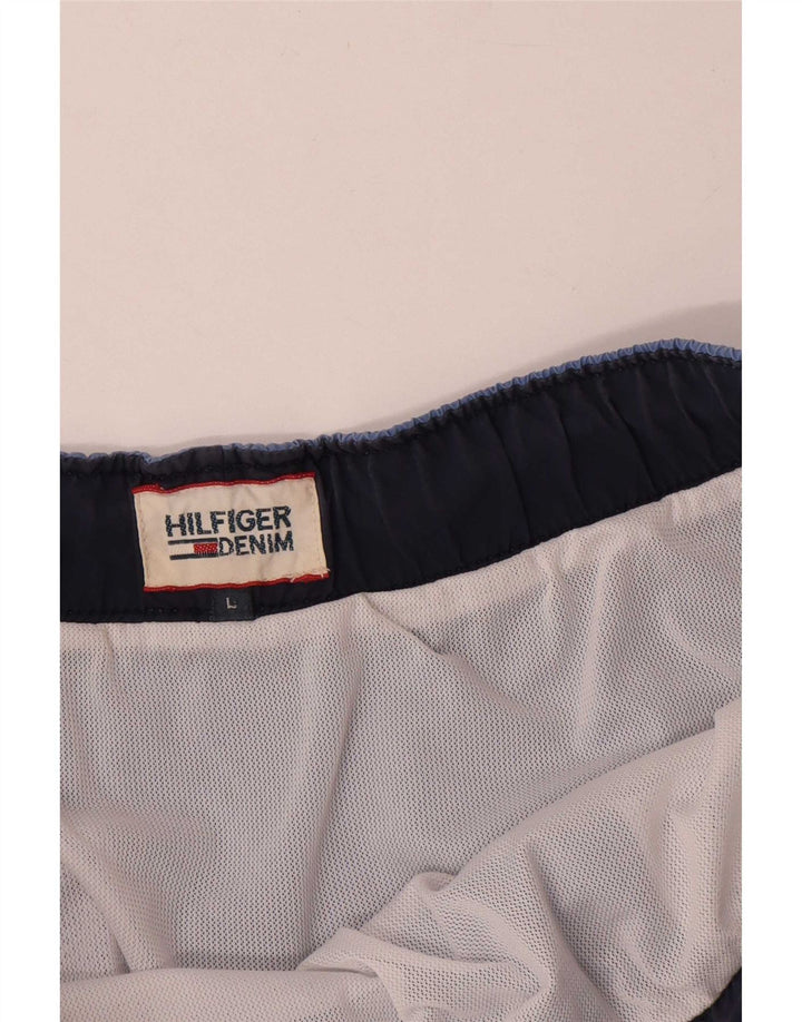 Tommy Hilfiger Shorts De Baño Gráficos Para Hombre Poliéster Azul Grande