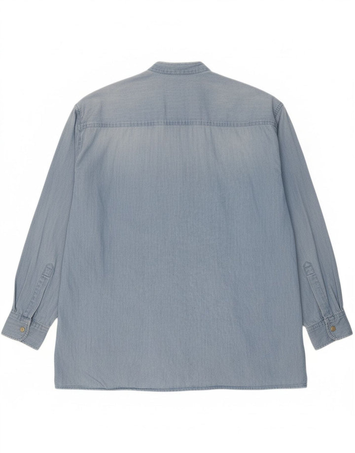 VINTAGE Mens Denim Shirt Size 41/42 Large Blue Vintage Vintage and Second-Hand Vintage from Messina Hembry 