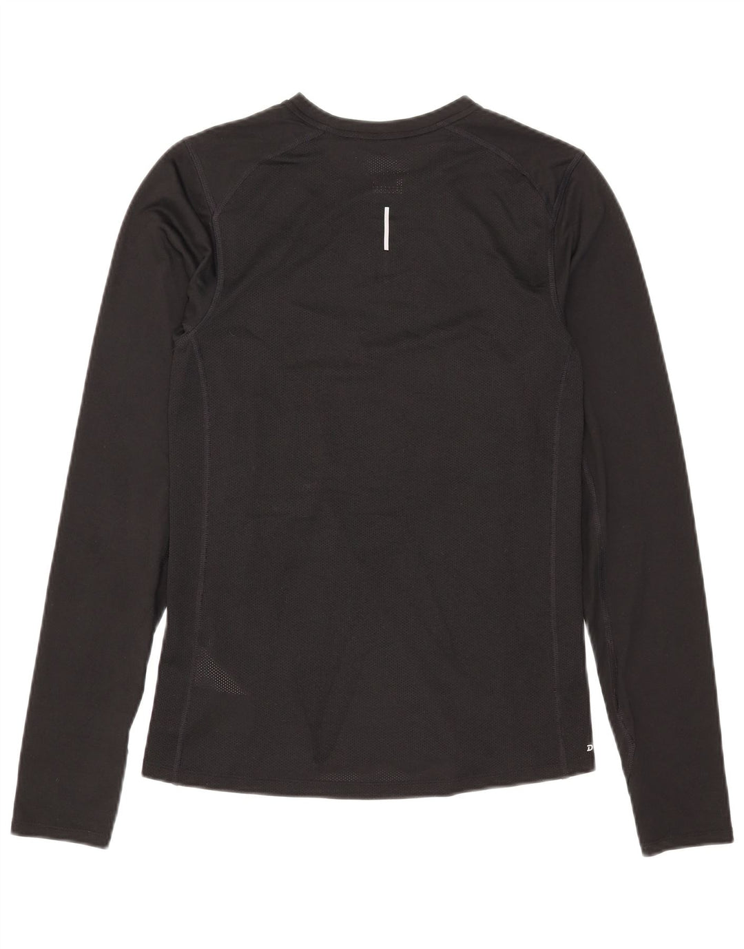 Nike Mens Dri Fit Top manga larga poliéster negro pequeño