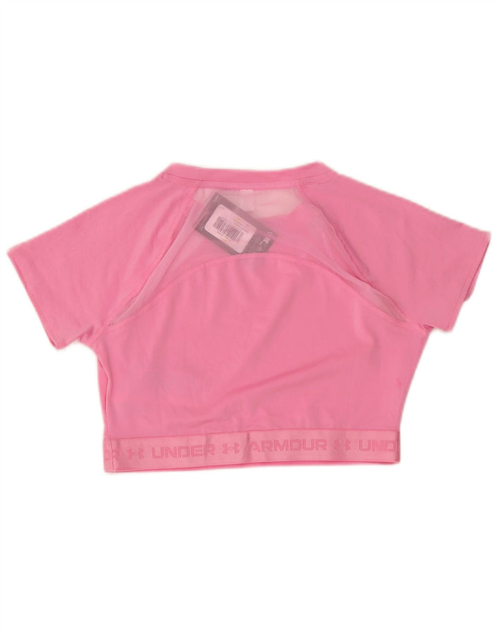 Under Armour Camiseta corta con gráfico para mujer UK 40 Poliéster rosa medio