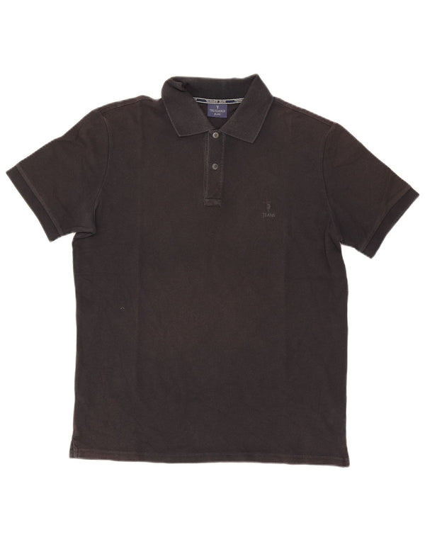 Polo Trussardi Jeans Hombre XL Algodón Negro
