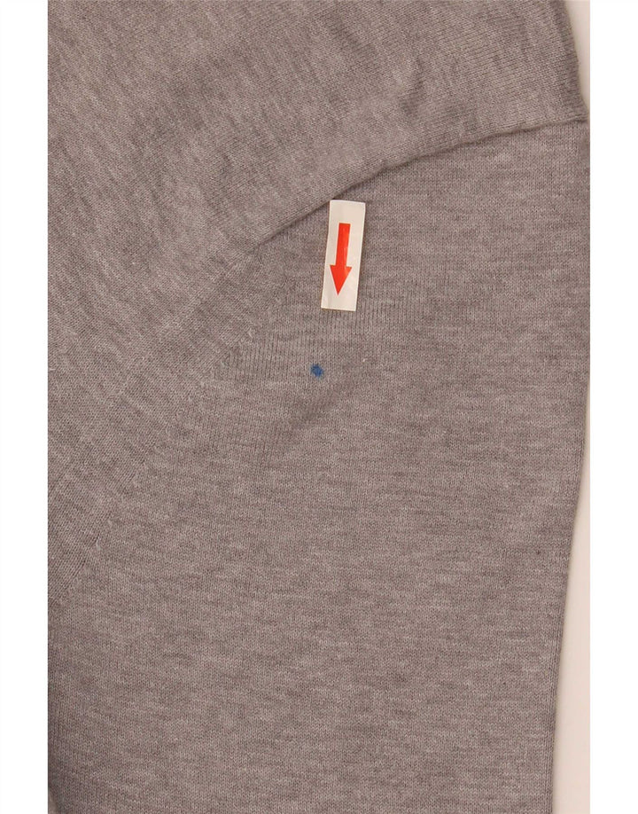 Tommy Hilfiger Jersey de cuello redondo para hombre pequeño de algodón gris