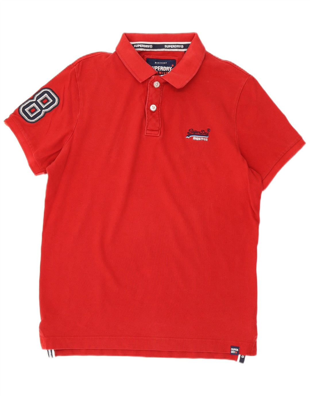 Superdry Polo Gráfico Para Hombre De Algodón Rojo Grande
