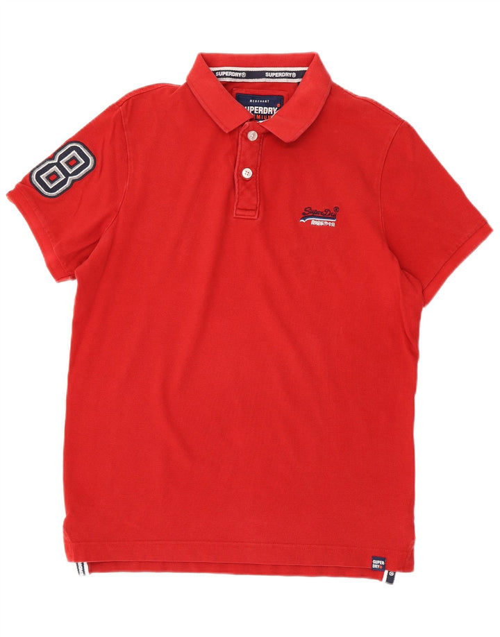 Superdry Polo Gráfico Para Hombre De Algodón Rojo Grande