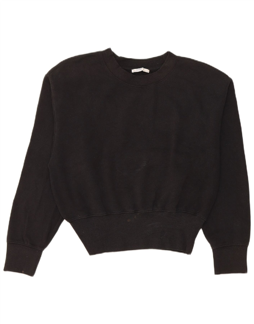 Zara Mujer Sudadera Jumper UK 46 Large Negro