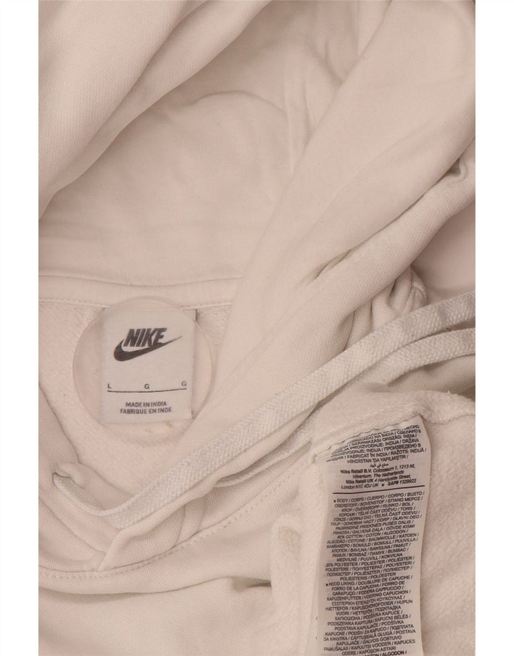 Nike - Sudadera con capucha para hombre, talla grande, algodón blanco