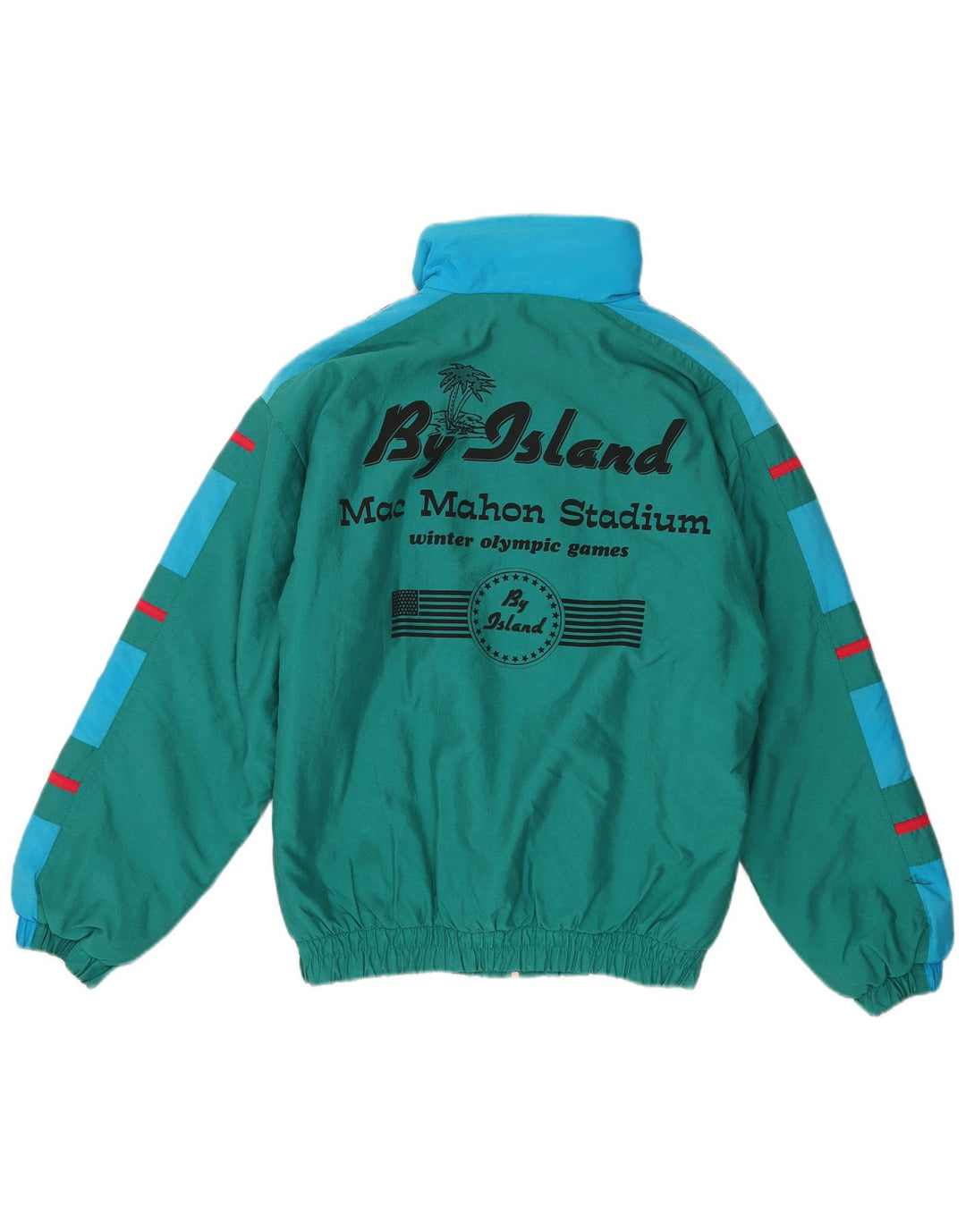 Golden Team Chaqueta de esquí con gráfico para niño 13-14 años Poliamida color block verde