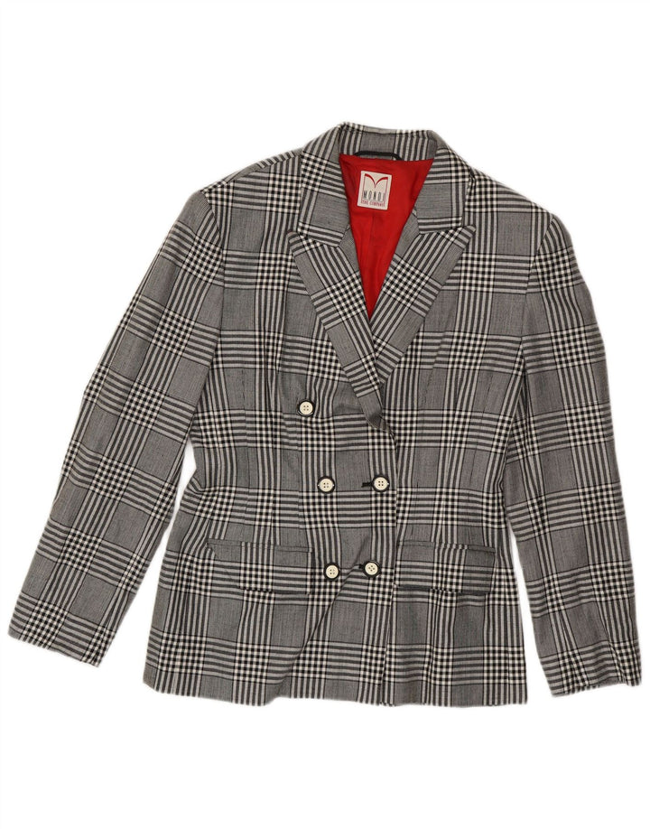 Mondi Chaqueta tipo blazer con doble botonadura para mujer EU 38 Pata de gallo gris medio
