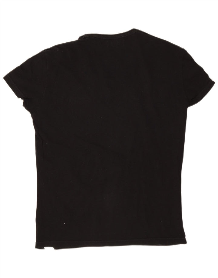 Emporio Armani Hombre Camiseta Top Medium Negro Algodón