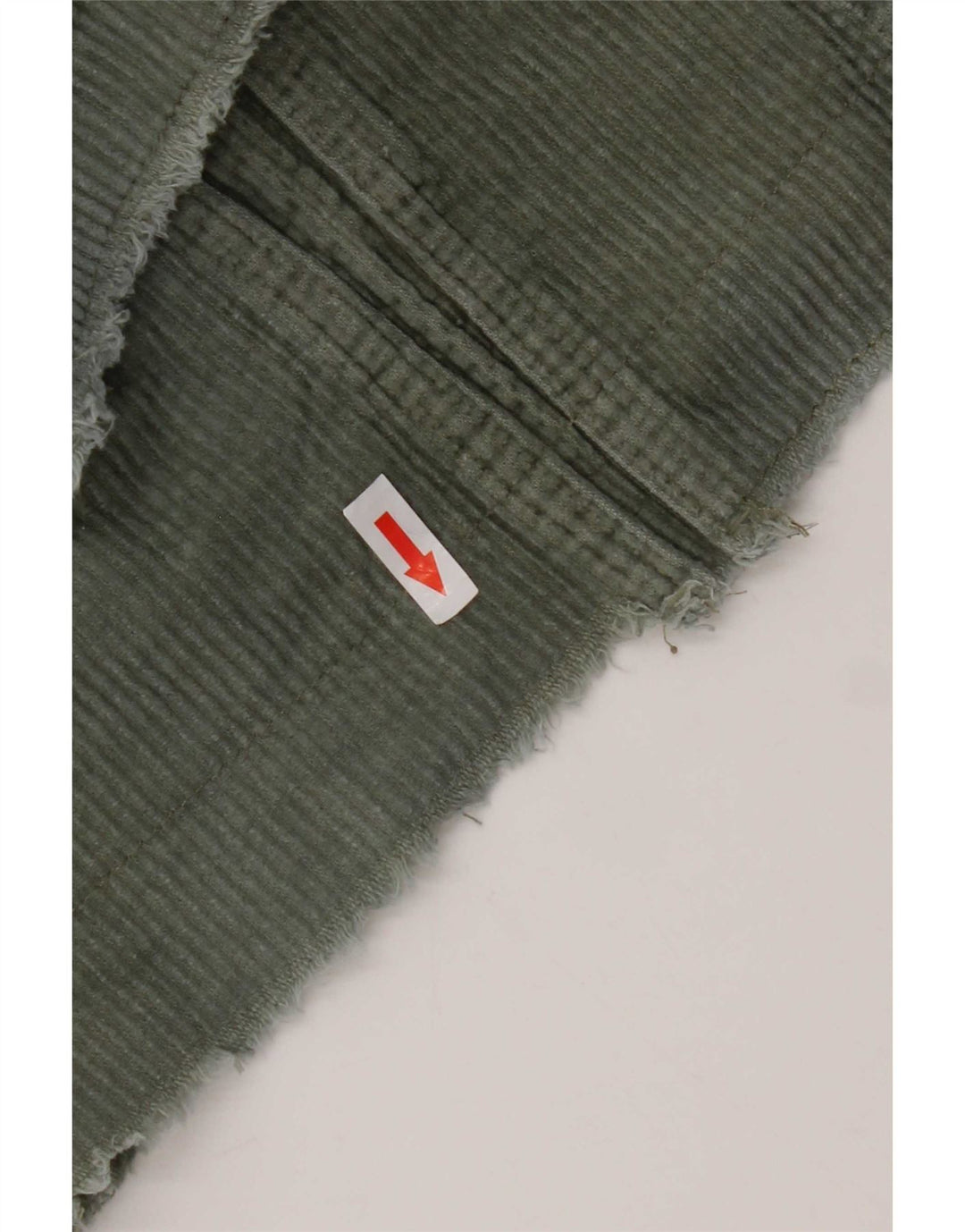 Zara Mujer Chaqueta De Pana Extragrande UK 10 Small Algodón Caqui
