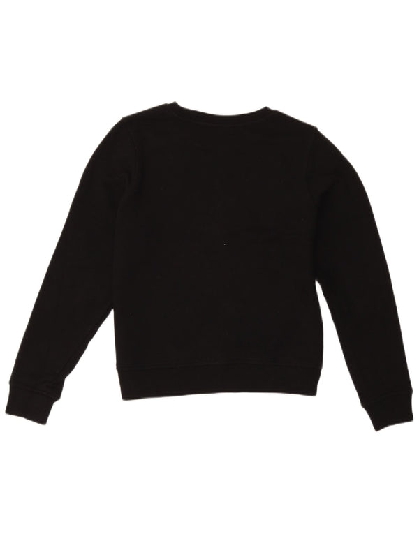 Oasis Mujer Sudadera Jumper UK 10 Small Negro Rayas Algodón