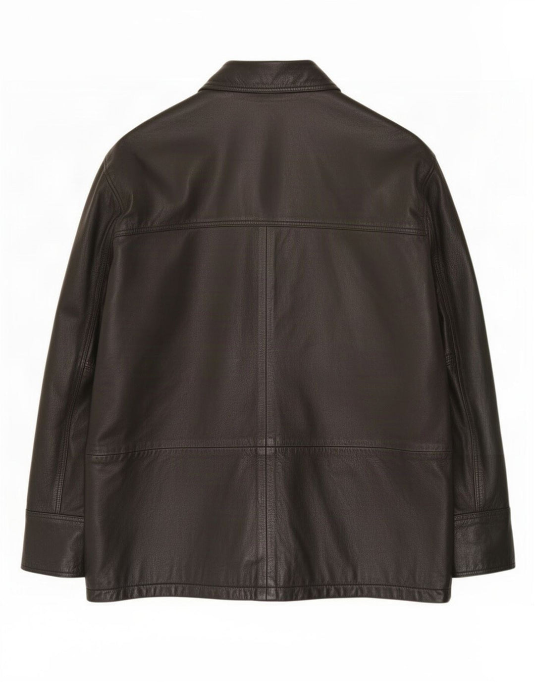 Vintage hombres chaqueta de cuero Reino Unido 40 grande negro
