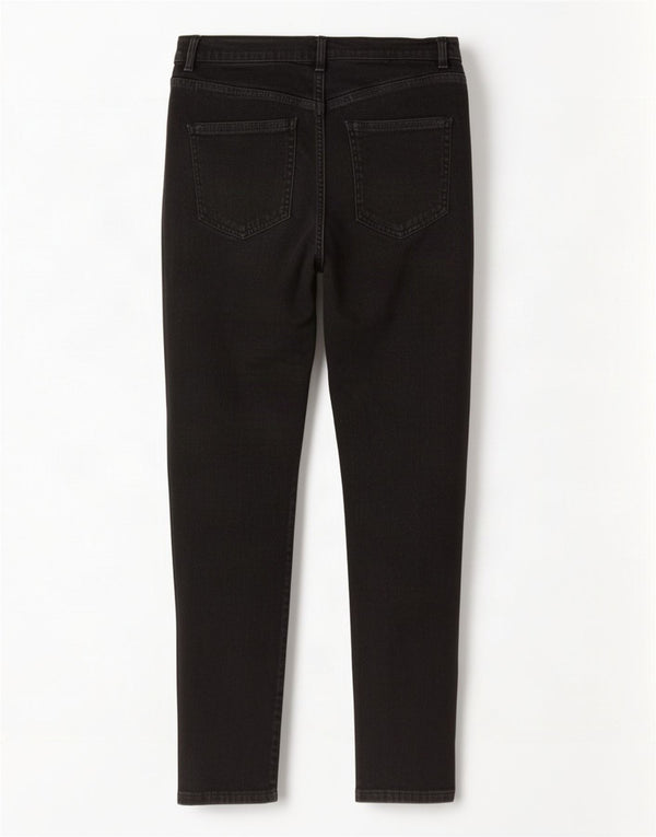Marks & Spencer Vaqueros pitillo de cintura alta para mujer UK 40 Large W34 L27 Gris