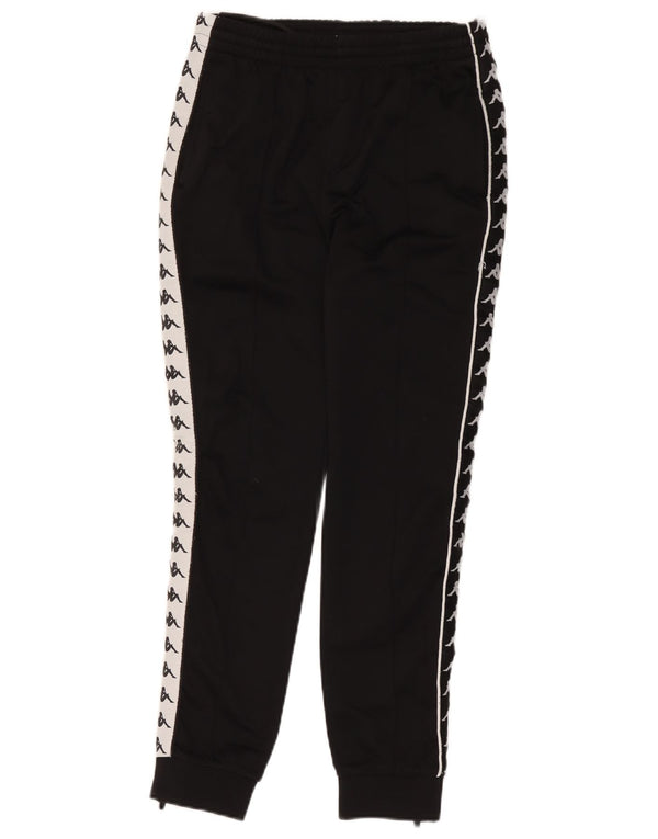 Kappa Pantalones de Chándal para Mujer Joggers UK 10 Small Black Colourblock