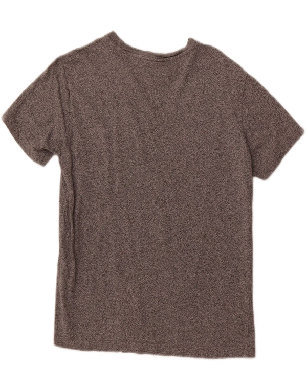 CHAMPION Womens Graphic T-Shirt Top UK 10 Small Grey Flecked Cotton