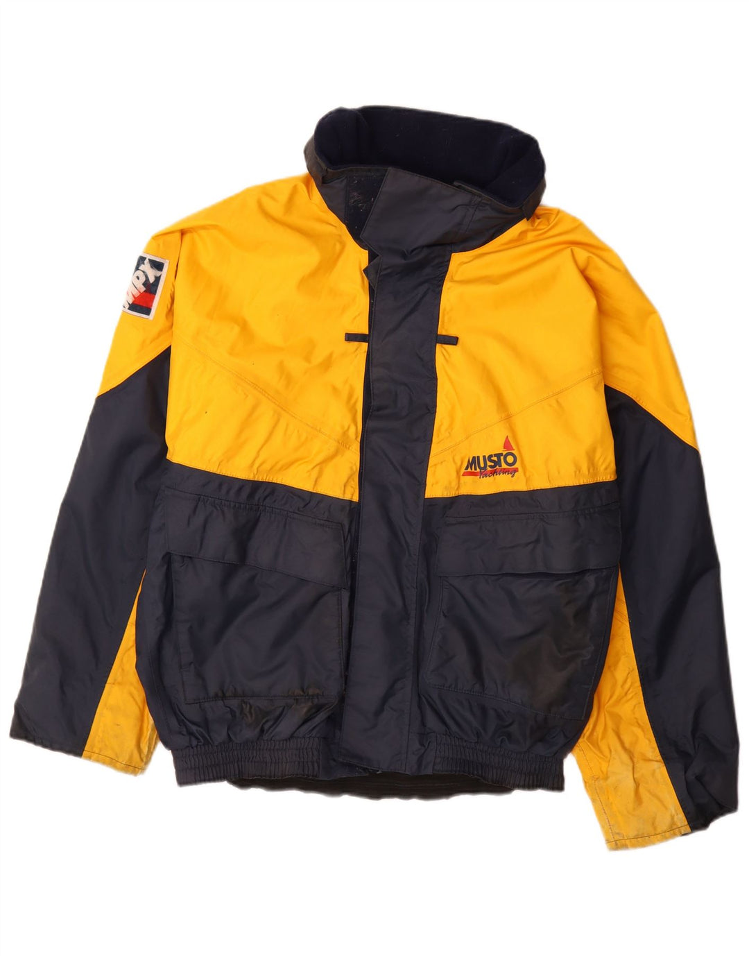 Musto Chaqueta de esquí para hombre UK 40 Large Amarillo Colorblock Nylon
