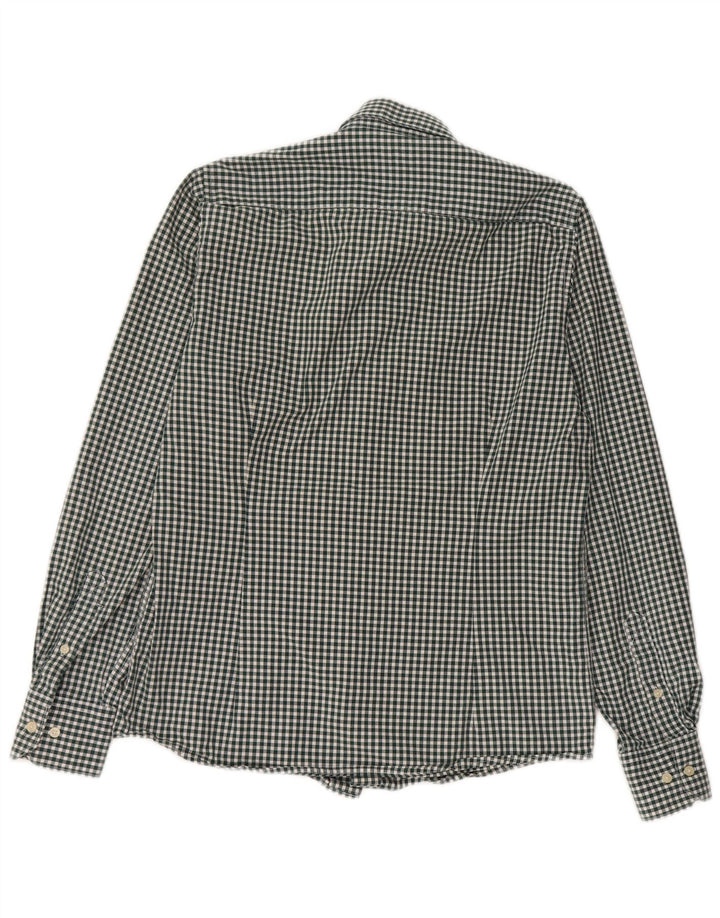 Barbour Camisa Entallada De Algodón A Cuadros Verde Pequeño Hombre