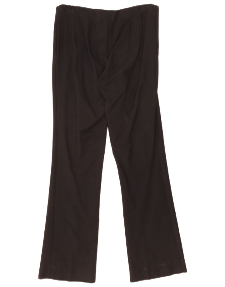 Zara Mujer Pantalón Casual Bootcut Mediano W30 L30 Algodón Negro