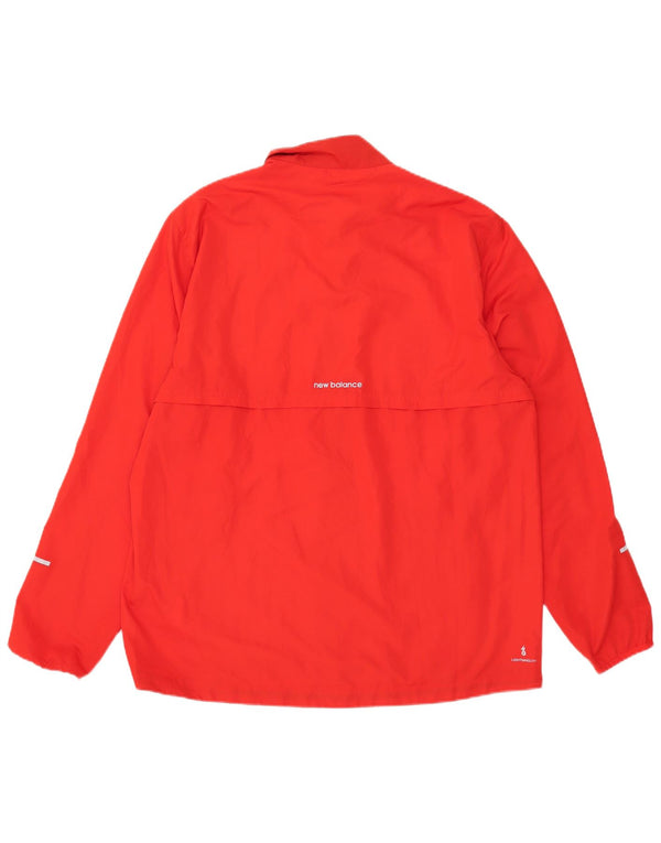 New Balance Hombre Gráfico Chándal Top Chaqueta XL Poliéster Rojo