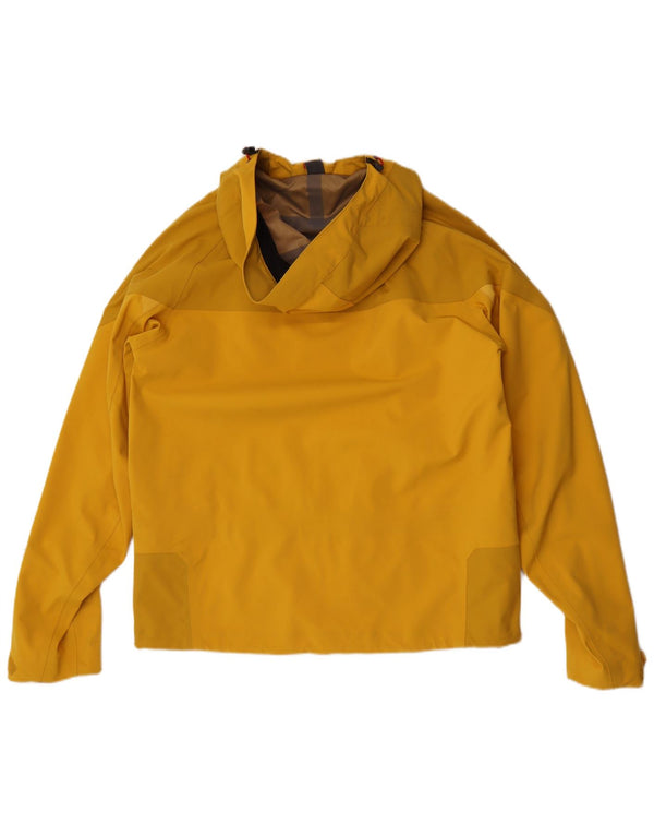 McKinley Mens Hooded Rain Jacket UK 38 Medium Yellow