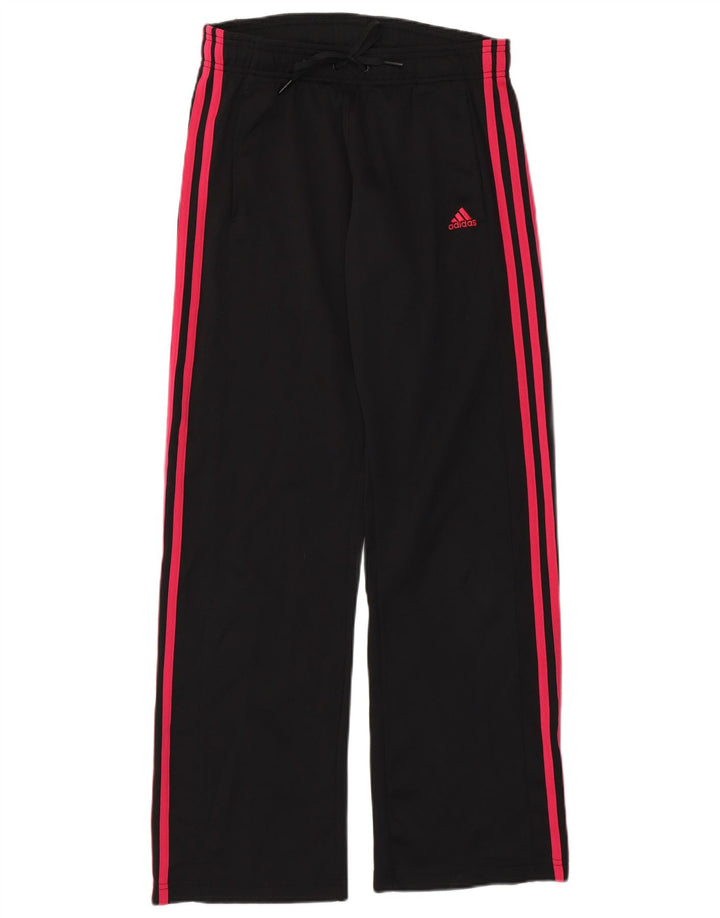 Adidas Mujer Climalite Chándal Pantalones UK 10 Pequeño Negro Poliéster