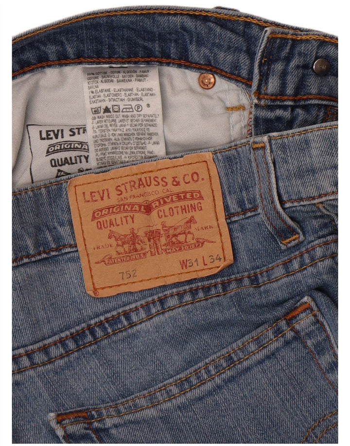 Levi's Jeans rectos 752 para hombre W31 L34 Algodón azul