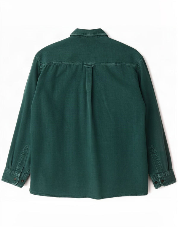 Cajun Camisa De Pana Para Hombre XL Algodón Verde