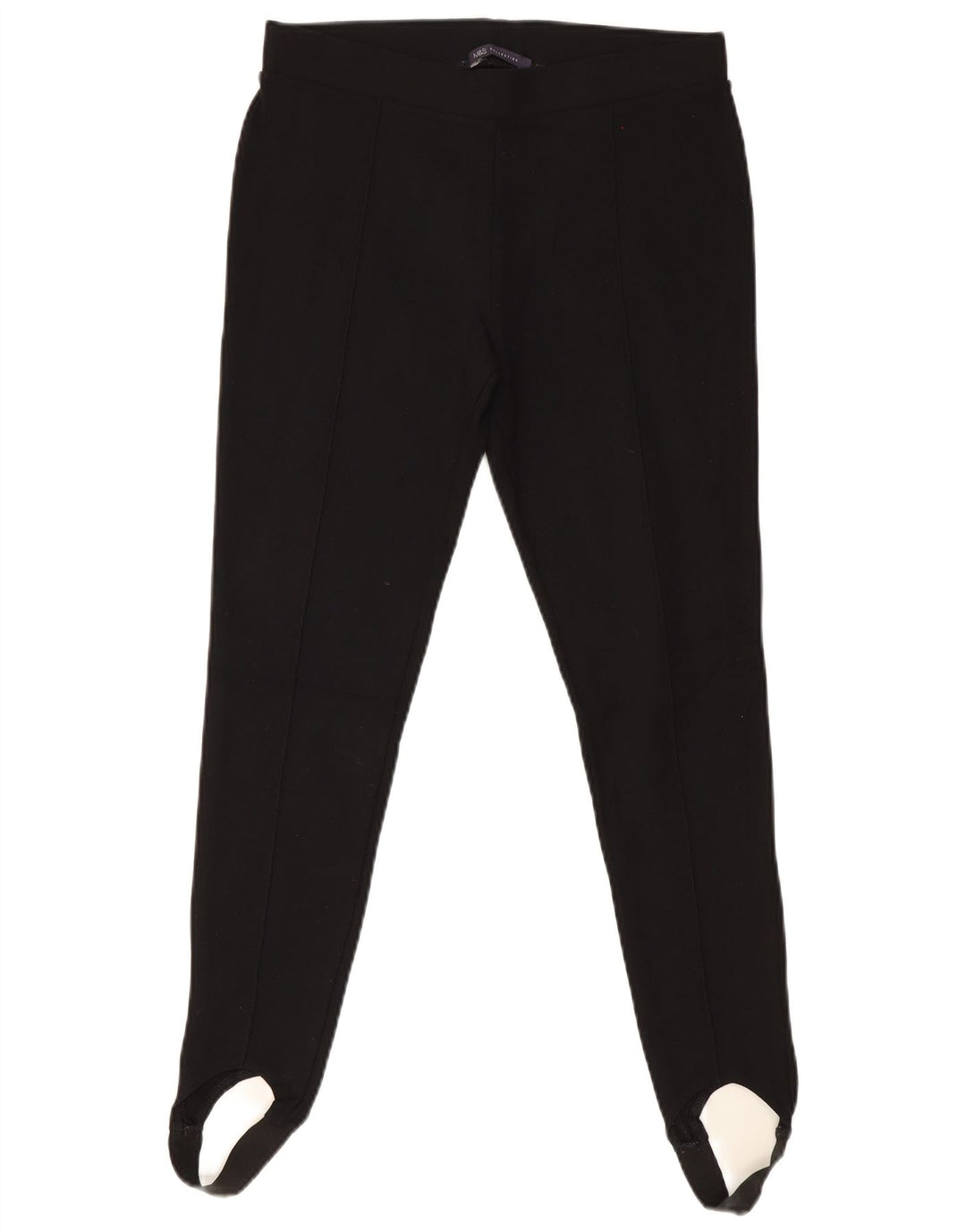 Marks & Spencer Leggings con estribo para mujer UK 42 Viscosa negra mediana